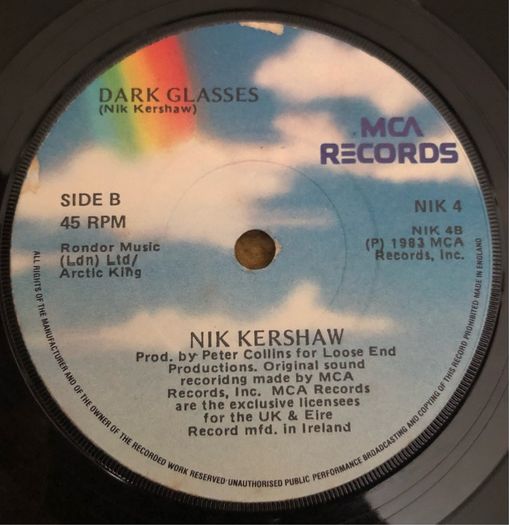 Nik Kershaw - I Won't Let The Sun Go Down On Me (1984) Irish 7"