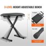 Piano Keyboard Stand and Bench Set, Z Style, Heavy-Duty Digital Piano Music Stand and Seat, 250 lbs Image 4