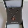 Silver by Absolute Sterling Silver Initial O CZ Disc Pendant Necklace New Boxed  CAN POST Image 3
