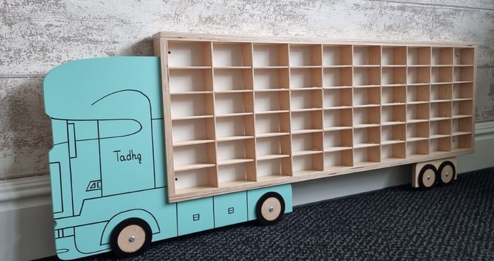 Cabinet Display Shelf Truck Kids Storage Collectibles