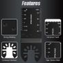 20Pcs 35mm Multi Tool Blades Oscillating Saw Wood Cutter Universal Quick Release Accessories Compatible with DeWalt Bosch FEIN Makita Multimaster Dremel (FREE POSTAGE) Image 5