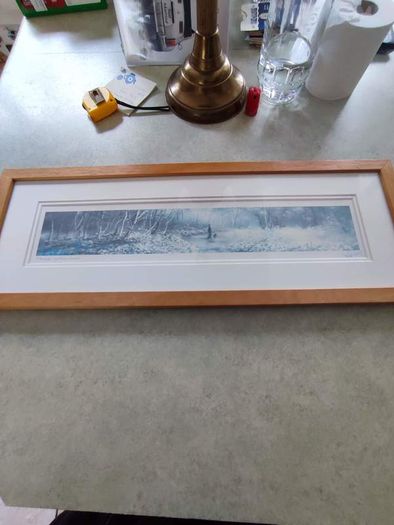 Through earthen riches framed picture print signed by Phillipe Gray.