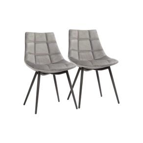 Dining Chairs Set of 2 grey velvet