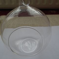 Glass hanging ball, Air plant holder, Home decor,