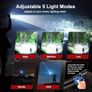 Rechargeable Torch, 500000 Lumen Torches LED Super Bright, 5000mAh Long Lasting, Adjustable Focus, IP67 Waterproof, 5 Modes, Powerful Handheld Flashlight for Power Cuts, Camping, Emergency Image 2