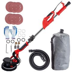 Drywall Sander 750W, Electric Drywall Sander, Foldable Sheetrock Sander, with Telescope Handle, Electric Sander, Variable Speed 800-1750 RPM
