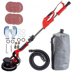Drywall Sander 750W, Electric Drywall Sander, Foldable Sheetrock Sander, with Telescope Handle, Electric Sander, Variable Speed 800-1750 RPM
