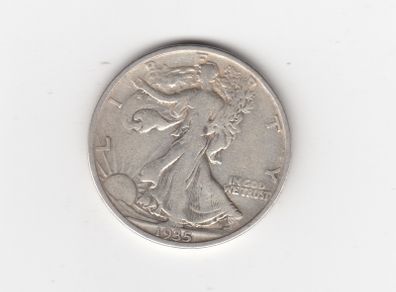 USA, Walking Liberty, Half Dollar, 1935, 90% silver coin (no. G7)