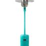In/outdoor Blue Radiant Gas Patio Heater 13.5 kW Sturdy Steel with Wheels Image 6