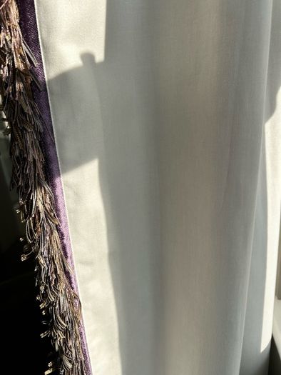 Deep Purple Line Curtains