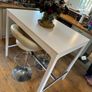 IKEA Ekedalen wooden white grey 4 tall stools Image 9