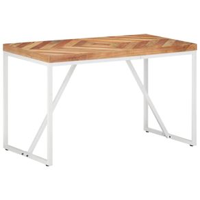 Dining Table 120x60x76 cm Solid Acacia and Mango Wood