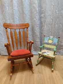 Heirloom wooden rocking chair