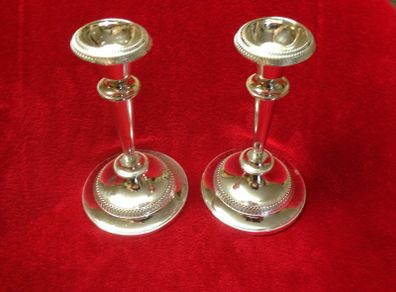 Silver Plated Candle Holders
