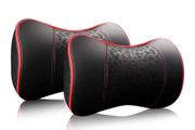 Brand New Memory Foam Car Neck Pillow 2-Pack Leather Cover Neck Support.