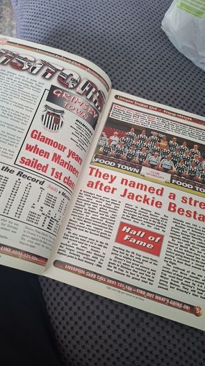 Liverpool Match Programme 1997 Signed by Patrick Berger