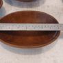 Lovely Set of Four Vintage Mid Century Modern Hand-Carved Wood Nibbles Bowls in Excellent Condition. Image 8
