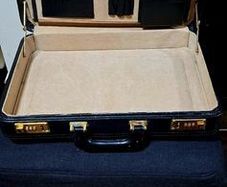 Leather Business Briefcase Attache Case