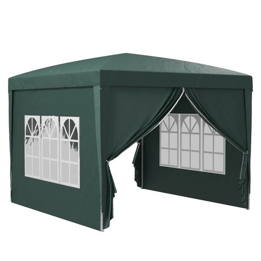 3x3m pop up gazebo with 4 side walls