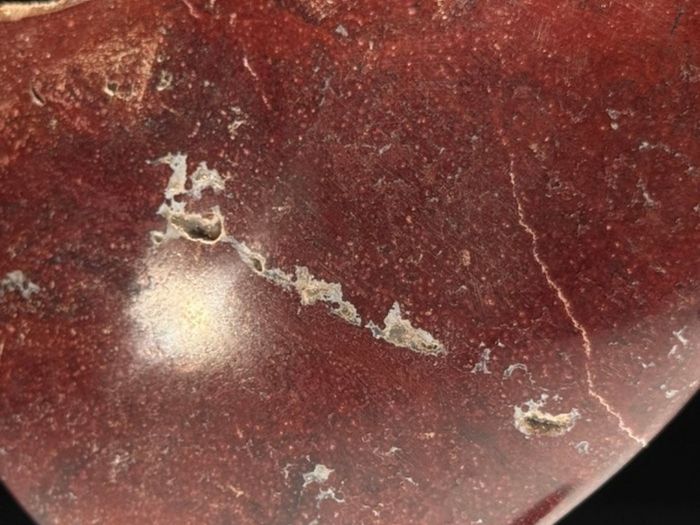 Polished Heart-Shaped Red Jasper Specimen - Natural Stone