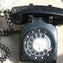 Antique 1940's Art Deco Monophone Telephone Black Bakelite Rotary Dial Phone Image 2