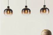 Brand New EGLO Oilella 3-Light Smoked Glass Pendant