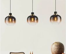 Brand New EGLO Oilella 3-Light Smoked Glass Pendant