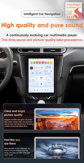 9.7 Inch 6115 Android Car Stereo CarPlay For Ford Fusion Mondeo MK5 2013-2019 GPS Multimedia Player AutoRadio Head Unit