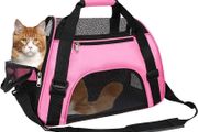 Pet Carrier Bag, Airline Approved Duffle Bags, Pet Travel Portable Bag Home for Little Dogs, Cats and Puppies, Small Animals (M, Pink) (FREE SHIPPING)