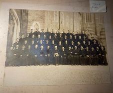 photo Vintage Mounted Group Photo  Catholic Priests & Bishop by C. & L. Walsh, Dublin  Photographer / Studio: Stamped "C. and L. Walsh, 55 Lr. Mount Street, Dublin" on the mount. Active c. 1920s 1950s.