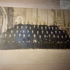 photo Vintage Mounted Group Photo  Catholic Priests & Bishop by C. & L. Walsh, Dublin  Photographer / Studio: Stamped "C. and L. Walsh, 55 Lr. Mount Street, Dublin" on the mount. Active c. 1920s 1950s.