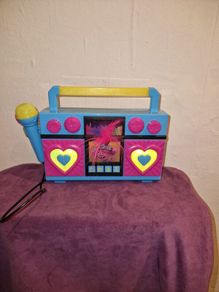 Dreamworks Trolls Sing Along Karaoke Boombox With Microphone Fully Working