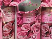 Rose Oil Gift Set - Hand Cream Soap and Foot Cream