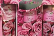 Rose Oil Gift Set - Hand Cream Soap and Foot Cream
