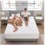King Size Mattress,10.2 INCH Hybrid Memory Foam and Individually Pocket Spring,5FT King Mattress Medium Firm,Ergonomic Pressure Reducing,Improve Sleeping (150x200x26cm) Image 2