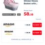 Pink moses basket Image 2