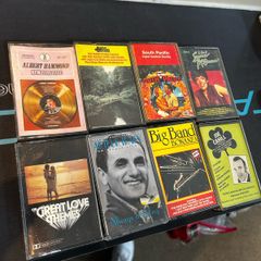 8 vintage Cassettes 1980 s popular