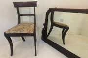 Set of Regency Style Mahogany Bar Back Dining Chairs