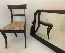 Set of Regency Style Mahogany Bar Back Dining Chairs