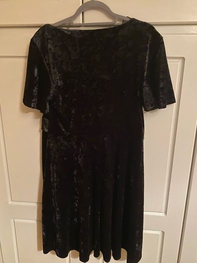 New Look Black Velvet Dress