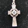 Vintage Sterling Silver 925 Celtic Heart Cross Pendant Necklace 18,2" Image 10