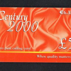 Ireland IR5/ E6.35 Dome Telecom Century 2000 (Remote Memory) Prepaid Calling Card