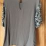 Oasis Top with sequin sleeve Size 16 Image 4