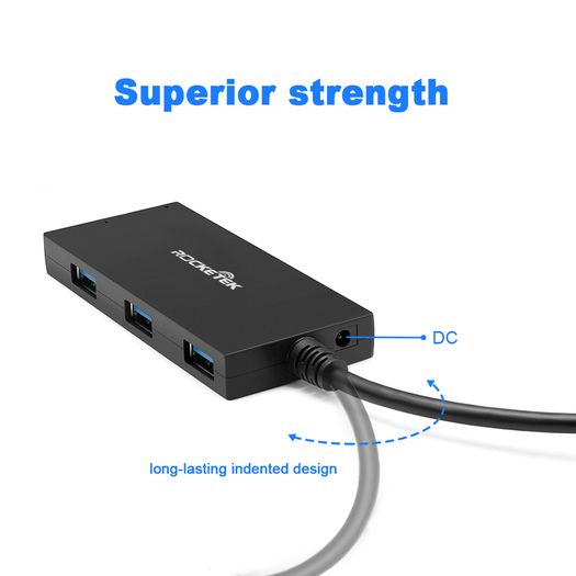 Rocketek USB 3.0 Hub & External SATA III 2.5" SSD/HDD Adapter (Brand New/Warranty)