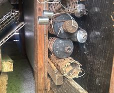 Selection of bamboo fire torches