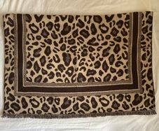 Leopard Print Brown/Beige Oversized Scarf Wrap Shawl Pashmina BNWT