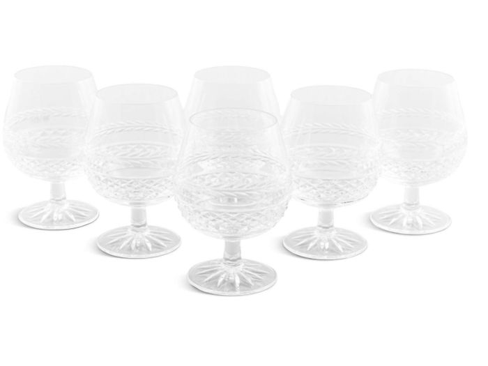 Set of Six Galway Crystal Glasses
