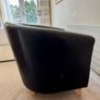 Black Leather Armchair Image 3