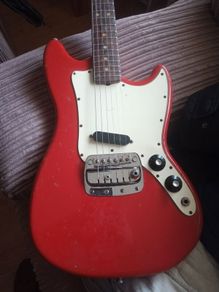 vintage fender bronco electric guitar