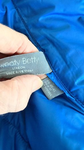 SB sweaty betty womens gilet